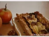 Recette Tarte pommes-figues sur fond de noix, sans blé, sans lait