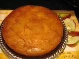 Recette Gâteau renversé aux pommes, sauce au caramel ( pâte d'amande )