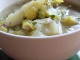 Recette Soupe de poireaux, champignons et pommes de terre