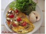 Recette Omelette aux tomates cerises et champignons