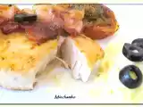 Recette Pavé de thon mi cuit au lard, tomates provençales et purée aux olives