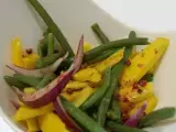 Recette Salade de mangue au poivre rose et sa vinaigrette à l'orange