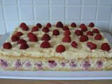 Recette Gâteau tiramisu aux framboises