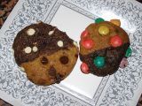 Recette Cookies moitiés- moitiés et cookies rigolos