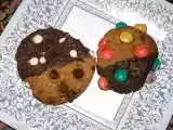 Recette Cookies moitiés- moitiés et cookies rigolos