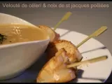 Recette Velouté de legumes de saison au curry & noix de saint jacques poelees