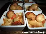 Recette Cassolettes de saint jacques aux pommes