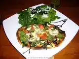 Recette Pizza grecque avec épinards, féta et olives