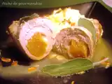Recette Paupiettes de veau aux abricots secs et gorgonzola, polenta crémeuse aux amandes