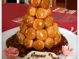 Recette Pièce montée sur nougatine pour un double anniversaire