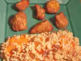 Recette Bouchées ras el hanout & vrai-faux couscous aux carottes confites et sultanines