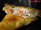 Recette Essai de samosa au poulet, carotte et chou chinois