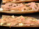 Recette Brie et saumon sur baguette