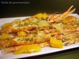 Recette Langoustines grillées au beurre d'agrumes et prix thinking blogger award