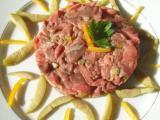 Recette Tartare de paleron basse température à l'écorce d'orange & olives vertes