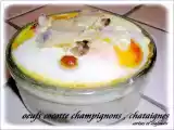 Recette Oeufs cocotte au curcuma champignons et châtaignes ( recette a-sophie pic )