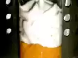 Recette Crème de carottes épicée - chantilly au chèvre frais