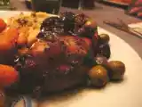 Recette Poulet aux olives et aux pruneaux