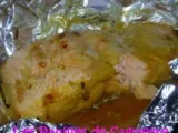 Recette Papillote de saumon au miel curry et gingembre