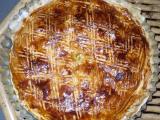 Recette Tourte saumon/poireau/oignons