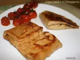 Recette Crepes salees - jambon/champignons - montagnardes