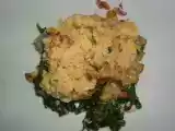 Recette Crumble saumon épinards