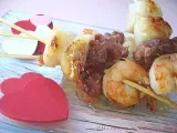 Recette Un amour de st-valentin partie i: crevettes, pétoncles et prosciutto au caramel de citron
