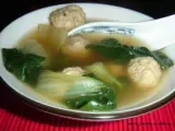Recette Soupe aux boulettes de porc et mini bok choy