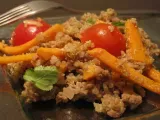 Recette Wok quinoa-coco-boeuf-légumes