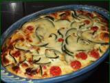 Recette Clafoutis courgette, tomates et munster