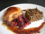 Recette Poulet façon us au sirop d'érable et cranberries, riz sauvage du minnesota