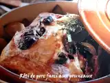 Recette Rôti de porc farci aux pruneaux au bergerac rouge