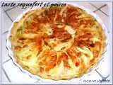 Recette Tarte roquefort et poires et noix