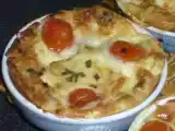 Recette Petits clafoutis aux tomates cerise et roquefort
