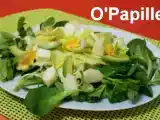 Recette Salade de mâche, endives, poire, orange et avocat