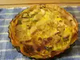 Recette Tarte poireaux, boudin blanc et curcuma