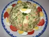 Recette Charlotte de macédoine au crabe