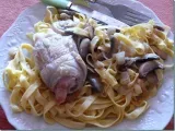 Recette Bocconcini : roulés de veau - jambon cru et mozzarella...