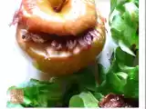 Recette Histoires de voisinage et pommes farcies au confit de canard