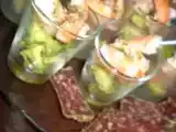 Recette Verrines de crevettes à l'avocat