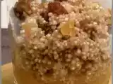 Recette Salade de quinoa aux fruits secs sur compotée de pomme
