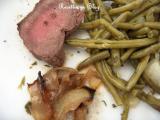 Recette Roti de boeuf et ses haricots verts