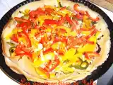 Recette Tarte fine aux poivrons / tapenade