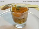 Recette Pour les fêtes, verrines de foie gras aux abricots épicés