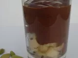 Recette Mousse au chocolat sur lit de poires à la cardamone