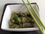 Recette Poulet au curry vert et aubergines thaïes