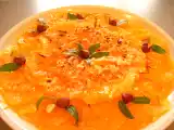 Recette Carpaccio d'oranges aux éclats de noisette, à la cardamone et à la verveine citronelle