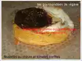 Recette Feuilletés au chèvre et tomates confites