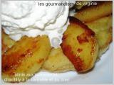 Recette Blinis aux pommes caramélisées et à la chantilly cannelle et miel