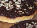 Recette Pizzas sucrées pour inoule: chocolat, poire et noisettes